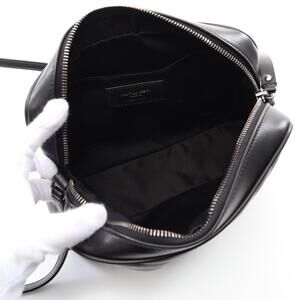 Saint Laurent LOU Monogram Bag Camera Shoulder Leather Black